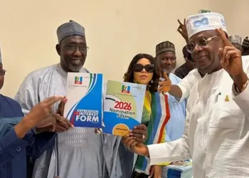 Tinubu 2027 Form displayed but Hon. James Faleke