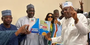 Tinubu 2027 Form displayed but Hon. James Faleke